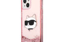Karl Lagerfeld Liquid Glitter NFT Choupette Head - Etui iPhone 14 Plus (r - zdjęcie 2