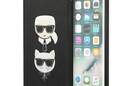 Karl Lagerfeld Saffiano Karl & Choupette Heads - Etui iPhone 8 Plus / 7 Plus (czarny) - zdjęcie 1
