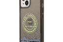 Karl Lagerfeld Liquid Glitter Round RSG Logo Case - Etui iPhone 14 Plus (czarny) - zdjęcie 2