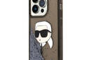 Karl Lagerfeld Liquid Glitter NFT Karl's Head - Etui iPhone 14 Pro Max (czarny) - zdjęcie 2