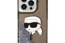 Karl Lagerfeld Liquid Glitter NFT Karl's Head - Etui iPhone 14 Pro Max (czarny) - zdjęcie 3