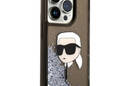 Karl Lagerfeld Liquid Glitter NFT Karl's Head - Etui iPhone 14 Pro Max (czarny) - zdjęcie 4