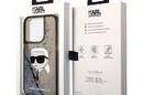 Karl Lagerfeld Liquid Glitter NFT Karl's Head - Etui iPhone 14 Pro Max (czarny) - zdjęcie 8