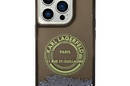 Karl Lagerfeld Liquid Glitter Round RSG Logo Case - Etui iPhone 14 Pro (czarny) - zdjęcie 2