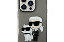 Karl Lagerfeld IML Glitter NFT Karl & Choupette - Etui iPhone 14 Pro (czarny) - zdjęcie 2