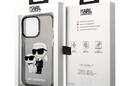Karl Lagerfeld IML Glitter NFT Karl & Choupette - Etui iPhone 14 Pro (czarny) - zdjęcie 6