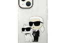 Karl Lagerfeld IML Glitter NFT Karl & Choupette - Etui iPhone 14 Plus (przezroczysty) - zdjęcie 2