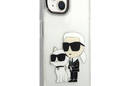 Karl Lagerfeld IML Glitter NFT Karl & Choupette - Etui iPhone 14 Plus (przezroczysty) - zdjęcie 3