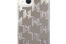 Karl Lagerfeld Monogram Liquid Glitter - Etui iPhone 14 Plus (srebrny) - zdjęcie 3