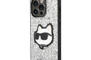 Karl Lagerfeld NFT Glitter Choupette Patch - Etui iPhone 14 Pro Max (srebrny) - zdjęcie 2