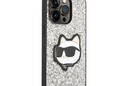 Karl Lagerfeld NFT Glitter Choupette Patch - Etui iPhone 14 Pro Max (srebrny) - zdjęcie 4