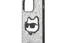 Karl Lagerfeld NFT Glitter Choupette Patch - Etui iPhone 14 Pro Max (srebrny) - zdjęcie 6