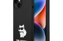 Karl Lagerfeld Silicone NFT Choupette - Etui iPhone 14 Plus (czarny) - zdjęcie 1
