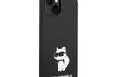 Karl Lagerfeld Silicone NFT Choupette - Etui iPhone 14 Plus (czarny) - zdjęcie 4