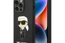Karl Lagerfeld Silicone NFT Ikonik - Etui iPhone 14 Pro (czarny) - zdjęcie 1