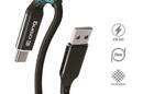Crong Armor Link - Kabel 60W PD 3A USB-A do USB-C 25cm (czarny) - zdjęcie 1