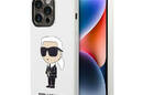 Karl Lagerfeld Silicone NFT Ikonik - Etui iPhone 14 Pro (bia - zdjęcie 1