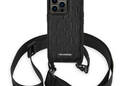 Karl Lagerfeld Monogram Plaque Logo Strap - Etui iPhone 14 Pro (czarny) - zdjęcie 2