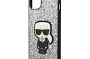 Karl Lagerfeld Glitter Flakes Ikonik - Etui iPhone 14 (srebrny) - zdjęcie 6