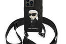 Karl Lagerfeld NFT Monogram Ikonik Patch - Etui iPhone 14 Pro (czarny) - zdjęcie 2