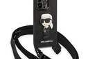 Karl Lagerfeld NFT Monogram Ikonik Patch - Etui iPhone 14 Pro (czarny) - zdjęcie 3