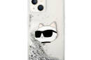 Karl Lagerfeld Liquid Glitter NFT Choupette Head - Etui iPhone 14 Plus (srebrny) - zdjęcie 3