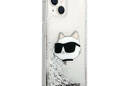 Karl Lagerfeld Liquid Glitter NFT Choupette Head - Etui iPhone 14 Plus (srebrny) - zdjęcie 4