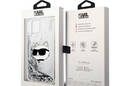 Karl Lagerfeld Liquid Glitter NFT Choupette Head - Etui iPhone 14 Plus (srebrny) - zdjęcie 8