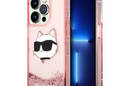 Karl Lagerfeld Liquid Glitter NFT Choupette Head - Etui iPhone 14 Pro Max (r - zdjęcie 1