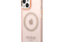 Guess Gold Outline Translucent MagSafe - Etui iPhone 14 Plus (r - zdjęcie 2