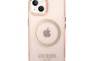 Guess Gold Outline Translucent MagSafe - Etui iPhone 14 Plus (r - zdjęcie 3