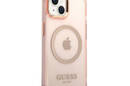 Guess Gold Outline Translucent MagSafe - Etui iPhone 14 Plus (r - zdjęcie 4