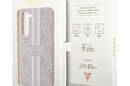 Guess 4G Printed Stripe - Etui Samsung Galaxy S23 (różowy) - zdjęcie 8