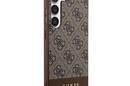 Guess 4G Bottom Stripe Metal Logo Collection - Etui Samsung Galaxy S23+ (bršzowy) - zdjęcie 4