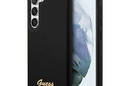 Guess Silicone Script Metal Logo - Etui Samsung Galaxy S23 (czarny) - zdjęcie 1