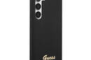 Guess Silicone Script Metal Logo - Etui Samsung Galaxy S23 (czarny) - zdjęcie 4
