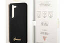 Guess Silicone Script Metal Logo - Etui Samsung Galaxy S23 (czarny) - zdjęcie 8