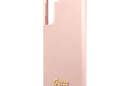 Guess Silicone Script Metal Logo - Etui Samsung Galaxy S23 (różowy) - zdjęcie 6
