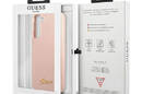 Guess Silicone Script Metal Logo - Etui Samsung Galaxy S23 (różowy) - zdjęcie 8