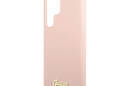 Guess Silicone Script Metal Logo - Etui Samsung Galaxy S23 Ultra (różowy) - zdjęcie 6