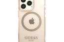 Guess Gold Outline Translucent MagSafe - Etui iPhone 13 Pro (r - zdjęcie 3
