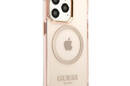 Guess Gold Outline Translucent MagSafe - Etui iPhone 13 Pro (r - zdjęcie 4