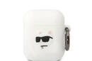 Karl Lagerfeld Silicone NFT Choupette Head 3D - Etui AirPods 1/2 gen (bia - zdjęcie 1