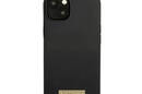 Guess Silicone Logo Plate MagSafe - Etui iPhone 13 Mini (czarny) - zdjęcie 3