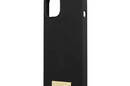 Guess Silicone Logo Plate MagSafe - Etui iPhone 13 Mini (czarny) - zdjęcie 6