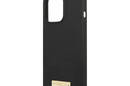 Guess Silicone Logo Plate MagSafe - Etui iPhone 13 Pro Max (czarny) - zdjęcie 6