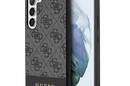 Guess 4G Bottom Stripe Metal Logo Collection - Etui Samsung Galaxy S23 (czarny) - zdjęcie 1