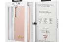 Guess Silicone Script Metal Logo - Etui Samsung Galaxy S23+ (różowy) - zdjęcie 8