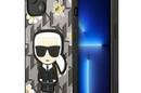 Karl Lagerfeld Iconic Karl Flower - Etui iPhone 13 (szary) - zdjęcie 1