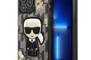Karl Lagerfeld Iconic Karl Flower - Etui iPhone 13 Pro (szary) - zdjęcie 1